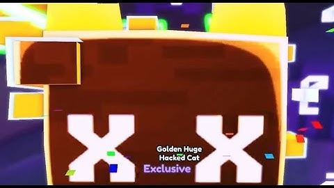 OMG I HATCHED A GOLDEN HUGE HACKED CAT IN PET SIMULATOR X!