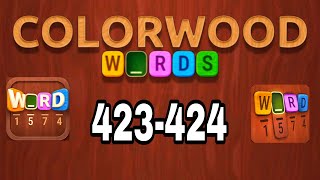COLORWOOD WORDS Cryptogram level 423 424