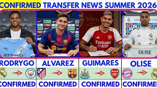 🚨LATEST CONFIRMED TRANSFER NEWS  AND RUMOURS TRANSFER NEWS  SUMMER 2026| Olise to madrid😱 Alvarez🔥