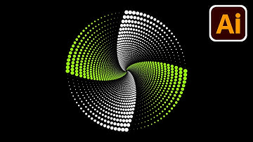Dotted spiral vortex | Spiral effect | Adobe illustrator tutorials | 010