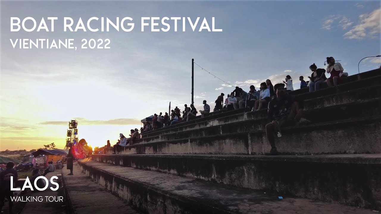Vientiane Boat Racing Festival | Chao Anouvong Park | Laos Travel | WALK A LAOS