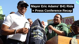 So, Mayor Adams took a ride on the B41 👀