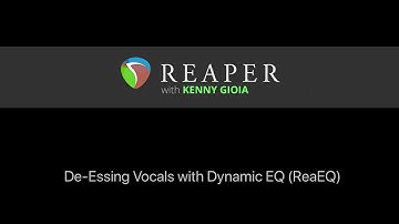 De-Essing Vocals with Dynamic EQ (ReaEQ)in REAPER