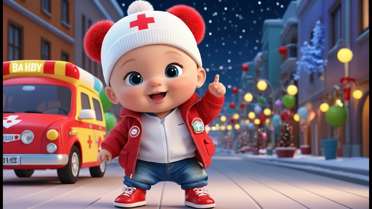 Baby Ambulance New Year Helper | Fun Action & Learning Video for Toddlers