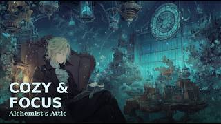 Snowy Night in the Alchemist’s Attic 🕯️ | Cozy Steampunk Ambience for Deep Focus & Study screenshot 5