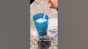 Every morning I drink electrolytes and add in my favorite creatine 💙 #creatine #creatinemonohydrate