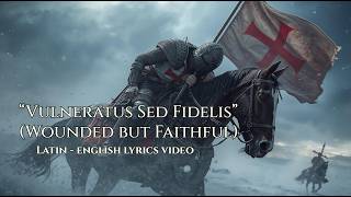 Vulneratus Sed Fidelis ⚔️ Wounded but Faithful | Templar Chant (Latin & English Lyrics)