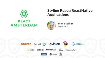 Styling React/ReactNative Applications - Max Stoiber 2019