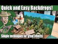 How to Paint Quick and Easy Terrain Backdrops