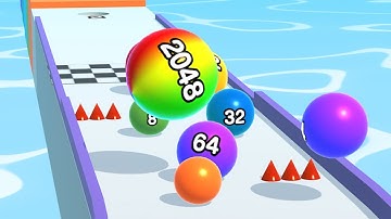 BALL RUN 2048 GAME ⚽️❗️ All Levels Gameplay Android, IOS Walkthrough part 14