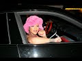 Rihanna goes braless in a pink slip dress and furry hat on a date night with A$AP Rocky at Barcade