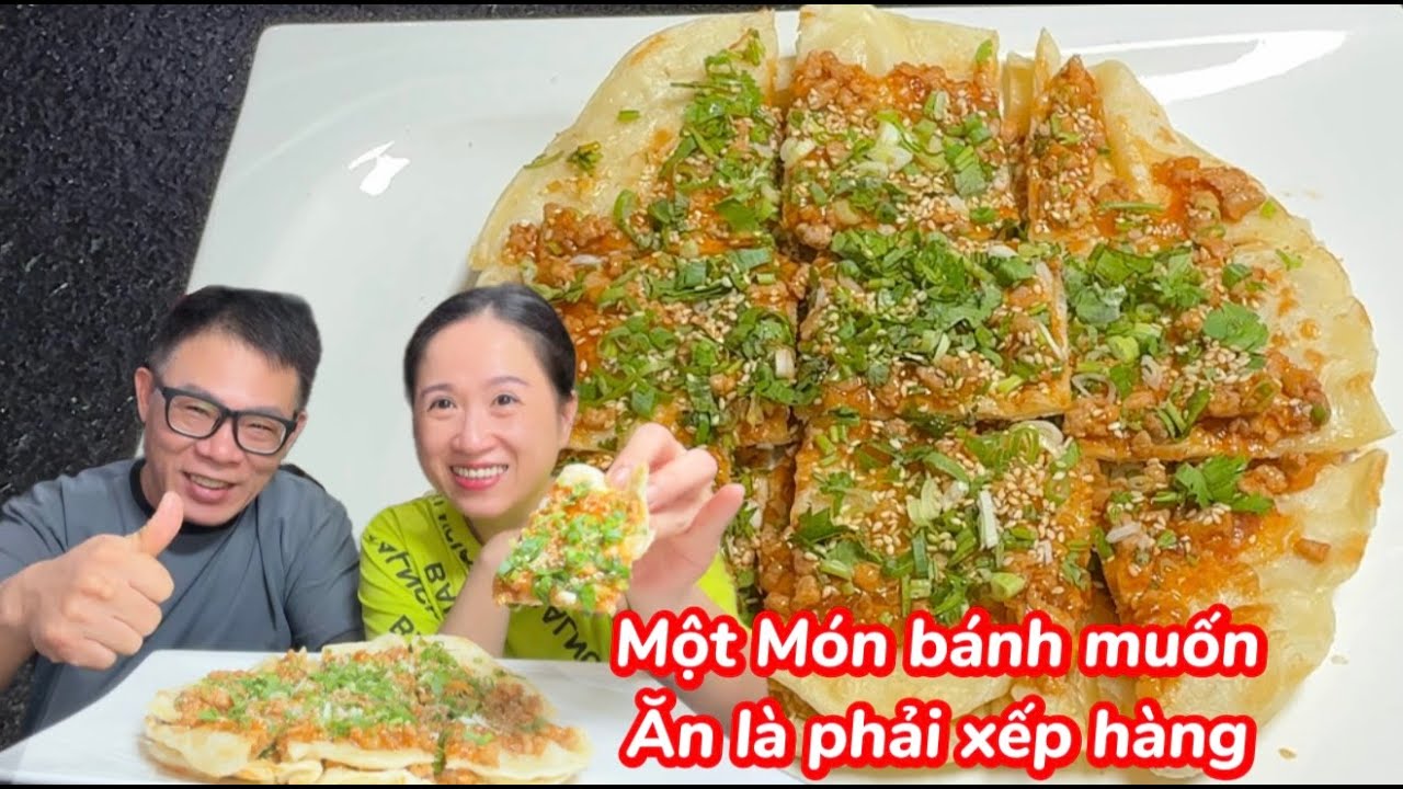 Ăn rồi mới hiểu tại sao?phải xếp hàng để mua Một món bánh sốt nổi tiếng đường phố của người hoa