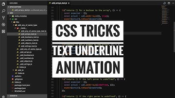 css tricks - text underline animation