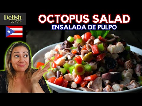 How to make Ensalada De Pulpo (Octopus Salad) | Delish D'Lites | Puerto Rican Dishes