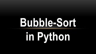 Bubblesort in Python