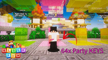 I Opened 64 PARTY KEYS in BlockFun | Deadliest Minecraft Lifesteal Server!!