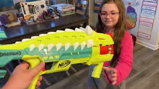 We Have A NERF Battle With Some New Dinosquad Blasters!