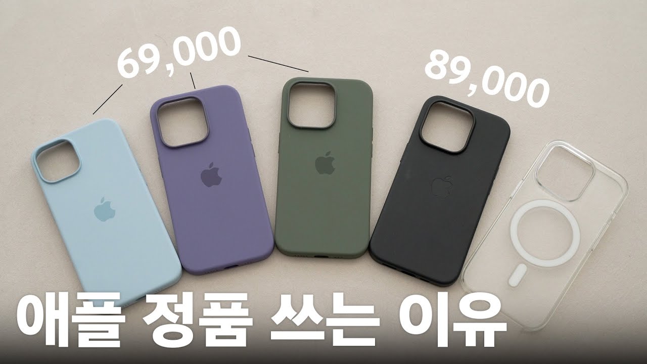 비싸도 애플 정품 케이스 쓰는 이유? 실리콘, 투명, 가죽 맥세이프 케이스 장단점