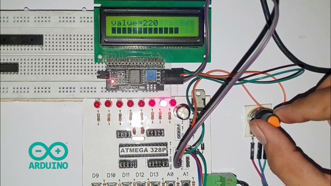 LiquidCristal LCD 16x2 Analog Read bar graph || Arduino tutorial for ...