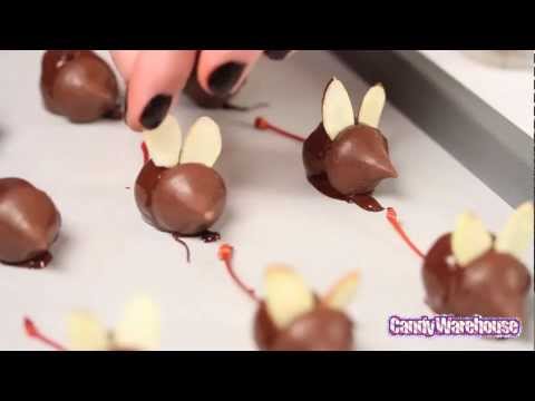 CHOCOLATE MICE | Chocolate Covered Cherry Kiss Mice Recipe