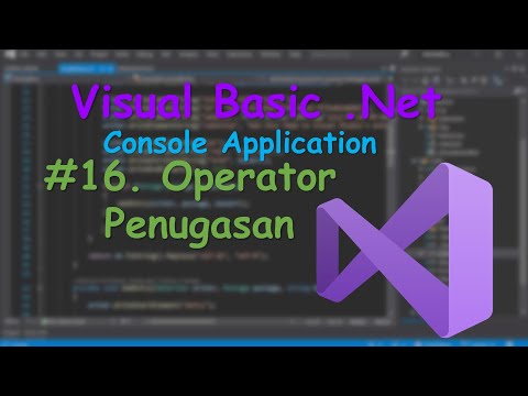 Vb.net Console #16 Operator Penugasan