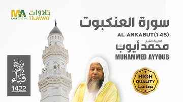 سورة العنكبوت (1-45) من تراويح مسجد قباء 1422 - الشيخ محمد أيوب