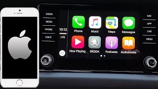 Skoda KODIAQ and Apple Carplay with iPhone on Navigation system