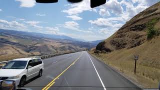 Going Down White Bird Hill Heavy Southbound on Highway 95 in Idaho!!