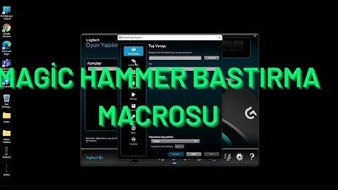 MAGİC HAMMER BASTIRMA MACRO AYARI LOGİTECH G300S #WEBTV1
