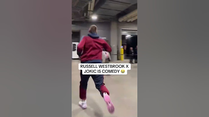 Russ really timed Jokic’s warmup sprint down the hallway 😂 (via @nuggets/TT) #shorts
