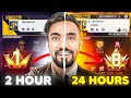 I Transform TECHNO GamerZ NOOB I'D into PRIME 8 LvL I'D in 24 HOUR 😱- FREE FIRE 🔥