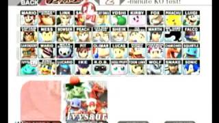 SSBB HAX - Custom Character Selection Screen and Stage Selection Screen