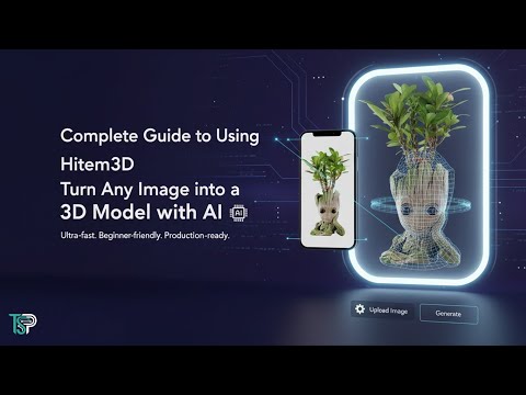 Image to 3D Model in 5 Seconds! 🤯 (Complete Hitem3d AI Tutorial)