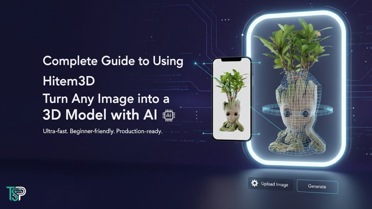 Image to 3D Model in 5 Seconds! 🤯 (Complete Hitem3d AI Tutorial) - YouTube