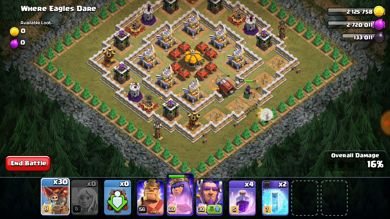 Easy Way To Get 3 Star "Where Eagles Dare" | Clash Of Clans | Queen Walk -  Youtube Easy Way To Get 3 Star "Where Eagles Dare" | Clash Of Clans | Queen Walk -  Youtube