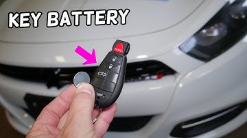 DODGE DART KEY FOB BATTERY REPLACEMENT REMOVAL. KEY NOT WORKING UNLOCKING DOOR FIX