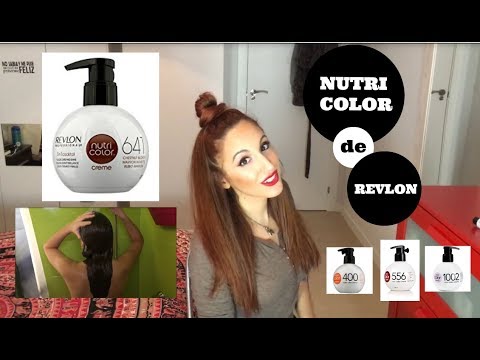 Probando Mascarilla de color Revlon, cabello cobre-Rojo