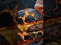 Crystal Lava foods eating girl. | Ai generated lava eating video | #shorts