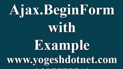 Ajax.BeginForm HTML Helper with example | asp.net mvc ajax | Hindi