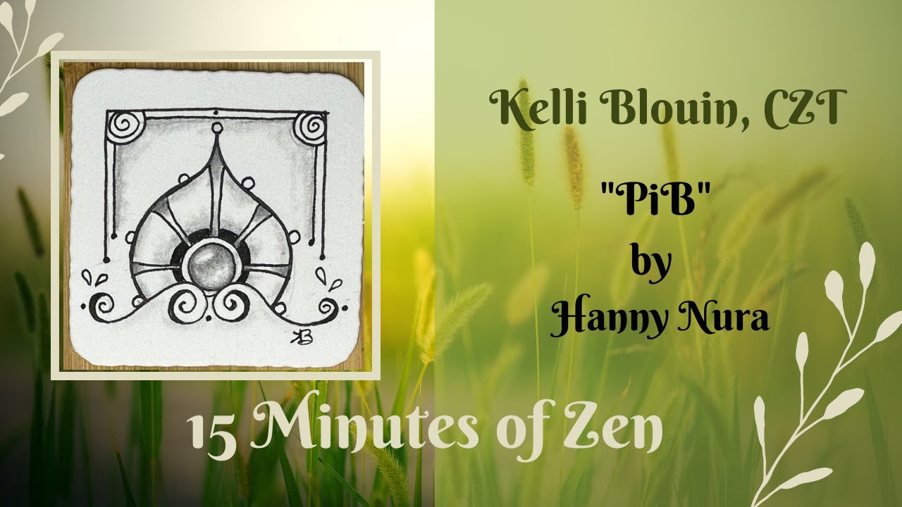 15 Minutes of Zen! Beginner Zentangle® method of drawing! PiB. - YouTube