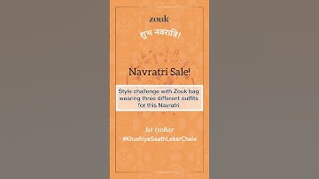 Zouk Bag Style Challenge with three different outfits🥰#shorts #zouk#zoukonline#handcrafted#navratri