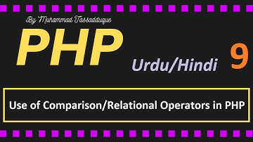 Comparison Operators in PHP | Relational Operators | PHP Tutorial for beginners in Hindi / Urdu