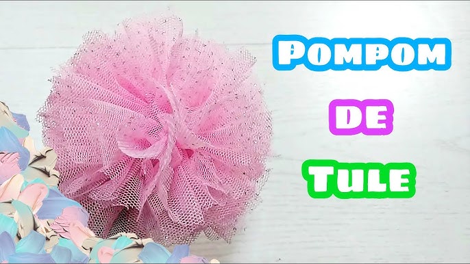 Easy Diy how to make a perfect tulle pompon tutorial come realizzare un  pompon in tulle 