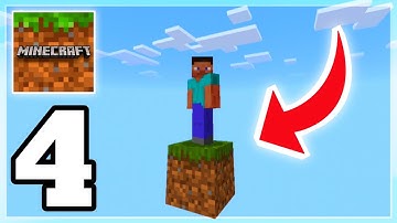Minecraft PE - ONE BLOCK SKYBLOCK - Gameplay Part 4 (MCPE)