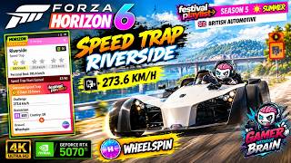 EASY 273.6 KM/H! Forza Horizon 6 Riverside Speed Trap | Wheelspin Reward screenshot 3