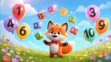 Catchy 1-10 Counting Song for Kids | Cute Fox Animation | Learn Numbers Fast & Fun!
