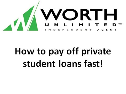 How to pay off private student loans fast