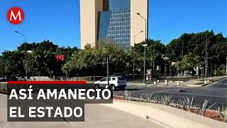 Reportan calma tensa tras disturbios violentos en Jalisco
