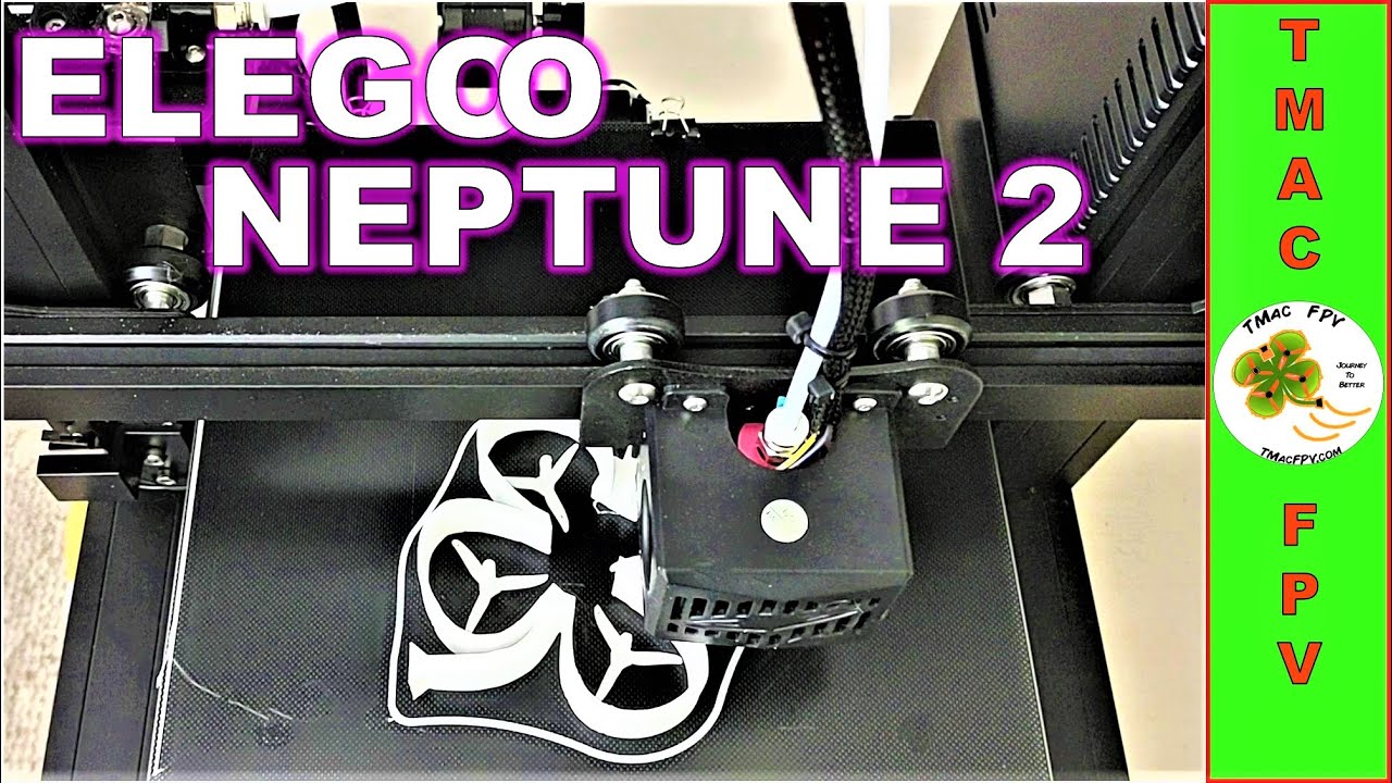 Elegoo Neptune 2S. first time setup, loading filament and test printing. 