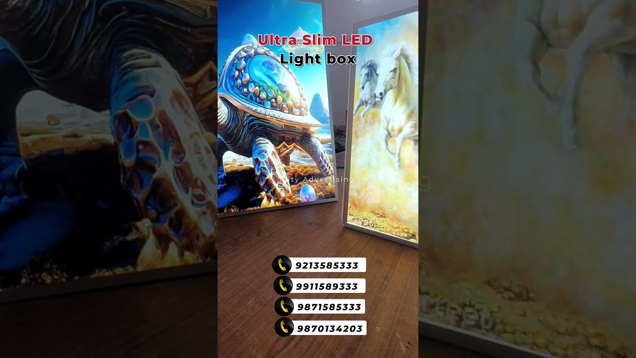 Wall mounted Ultra Slim LED Light box | Wall Mount Signage 